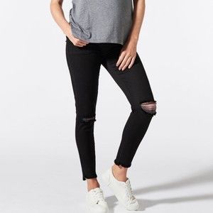 BLANQI Distressed Black Skinny Jeans